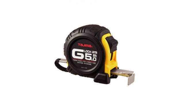 Mõõdulint Tajima G-LOCK 5m x 25mm kahepoolse skaalaga