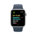 Apple Watch SE OLED 44 mm Digital 368 x 448 pixels Touchscreen Silver Wi-Fi GPS (satellite)