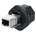 Alcasa IC06-R102 wire connector RJ45 Black