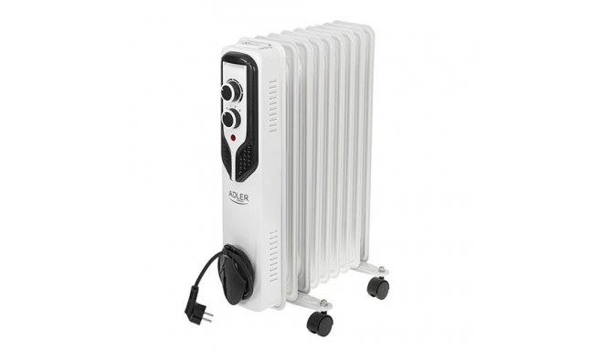 Adler AD 7816 electric space heater Outdoor White 2000 W Oil electric space heater