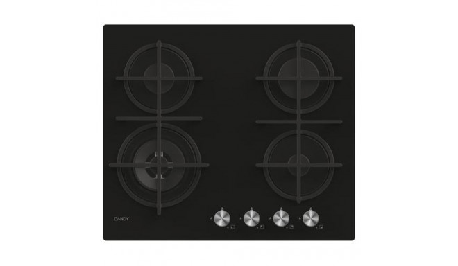 Candy CDK6GF4WEKB Black Built-in 59.5 cm Gas 4 zone(s)