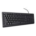 Trust 24639 keyboard USB No US English Black