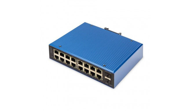 Digitus Industrial 16+2 port L2 managed Gigabit Ethernet PoE switch