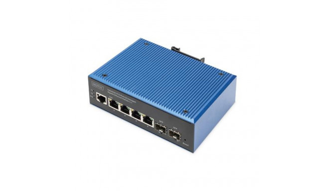 Digitus Industrial 4+2 port L2 managed Gigabit Ethernet PoE switch