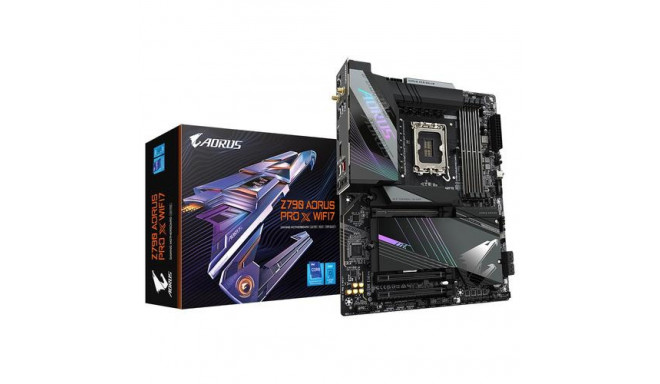 GIGABYTE Z790 AORUS PRO X WIFI7 Motherboard - Supports Intel Core 14th Gen CPUs, 18+1+2 phases VRM, 