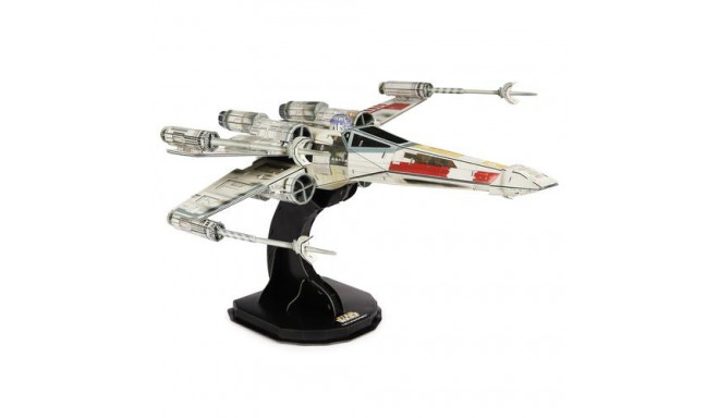 4D Build, Star Wars T-65 X-Wing Starfighter 3D Model Kit 160pc | Star Wars Toys Desk Decor | Buildin