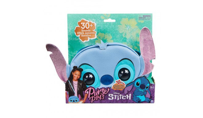 Purse Pets , Disney Stitch Interactive Pet Toy and Shoulder Bag with over 30 Sounds and Reactions, C