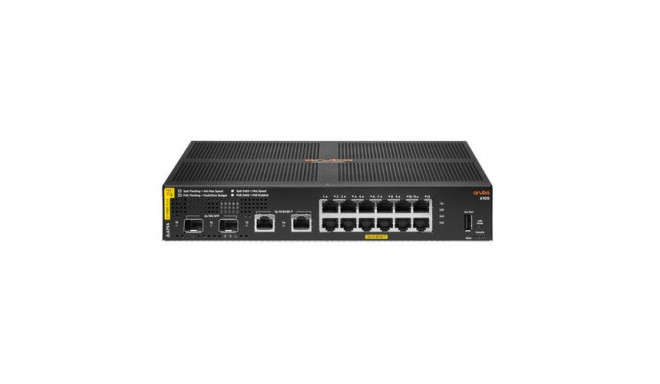HPE Aruba 6100 Switch 12G CL4 2SFP 139W Europe, Black (JL679AABB HPE Aruba 6100 Switch 12G CL4 2SFP 139W Europe, Black (JL679AABB