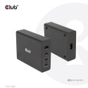 CLUB3D Travel Charger 132W GAN technology, Four port USB Type-A and -C, Power Delivery(PD) 3.0 Suppo