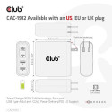 CLUB3D Travel Charger 100W GaN technology, Four port USB Type-A(2x) and -C(2x), Power Delivery(PD) 3