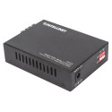 Intellinet Gigabit PoE+ Media Converter, 1000Base-T RJ45 Port to 1000Base-LX (SC) Single-Mode, 20 km