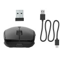 JLab Go Recharge mouse Ambidextrous Travel Bluetooth + USB Type-A 1600 DPI