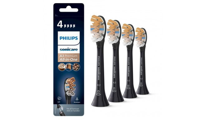 Philips A3 Premium All-in-One HX9094/11 4x Black sonic toothbrush heads