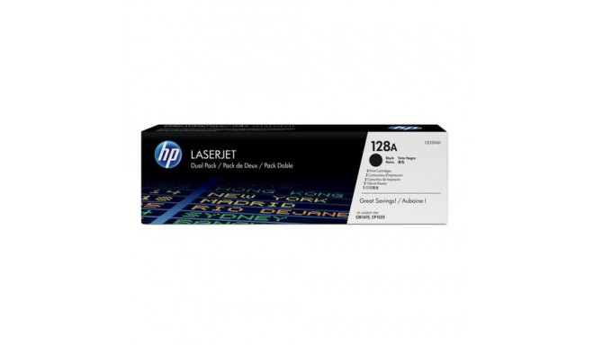 HP 128A 2-pack Black Original LaserJet Toner Cartridges