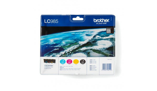 Brother LC985VALBPDR ink cartridge 4 pc(s) Original Black, Cyan, Magenta, Yellow