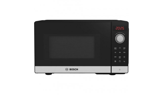 Bosch Serie 2 FEL023MS2 microwave Countertop Solo microwave 20 L 800 W Black, Stainless steel