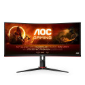 AOC G2 CU34G2X/BK LED display 86.4 cm (34&quot;) 3440 x 1440 pixels Quad HD Black, Red