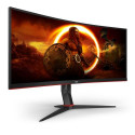 AOC G2 CU34G2X/BK LED display 86.4 cm (34&quot;) 3440 x 1440 pixels Quad HD Black, Red