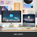Logitech MX Keys Mini For Mac Minimalist Wireless Illuminated Keyboard
