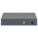 Intellinet 5-Port Gigabit Switch with PoE Passthrough, One IEEE 802.3bt (PoE++ / 4PPoE) PD PoE Port 