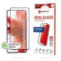 Displex Full Cover Screen Protector (10H) for Samsung Galaxy S22+, Eco Mounting Frame, full screen c