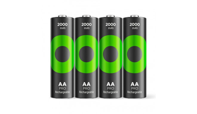 1x4 GP ReCyko Pro NiMH Battery AA/Mignon 2000mAh Pro