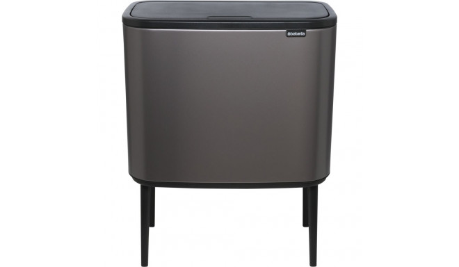 Brabantia Waste Bin Bo Touch Bin Platinum, 11 + 23 L