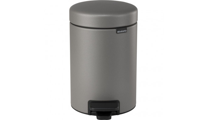 Brabantia Pedal Bin Newicon 3 L Mineral Concrete Grey