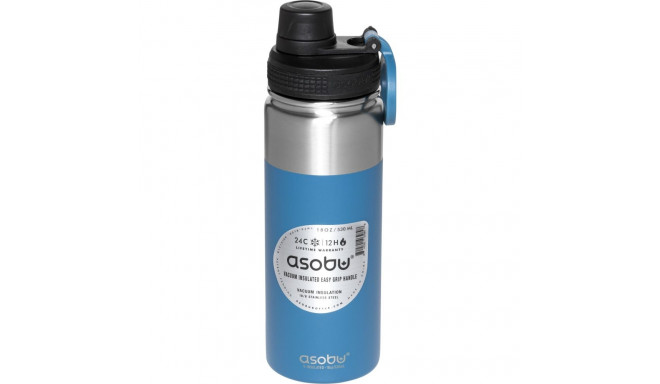 Asobu Alpine Flask Bottle Blue, 0.53 L