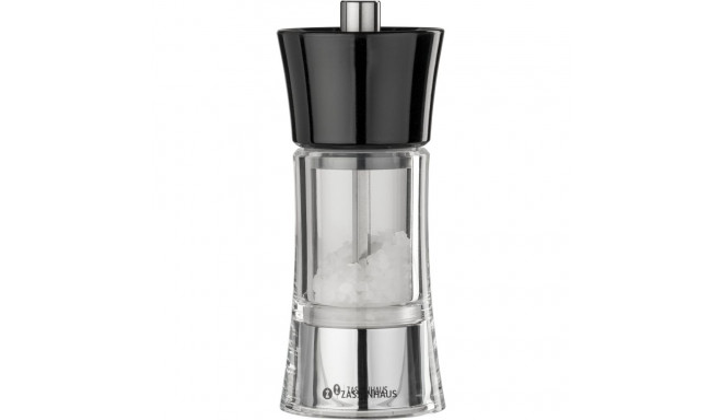 Zassenhaus salt mill AACHEN 14cm, transparent/black