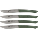 Berkel steak knife set 4-pcs. Color green