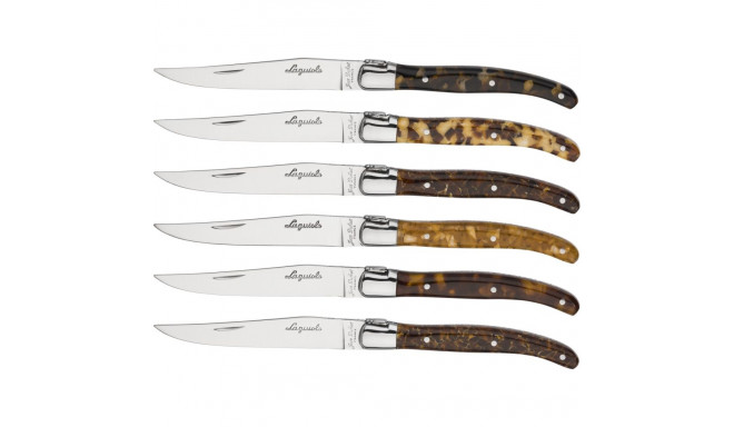 Jean Dubost Laguiole 6 pcs. Steak Knife Set, Acrylic