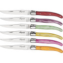 Jean Dubost Laguiole      6 pcs. Steak Knife Set, Mixed Colours