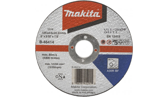 Makita B-46414 lõikeketas 125x2,5mm teras