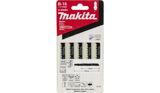 Makita A-85684 Jigsaw Blade   B-16