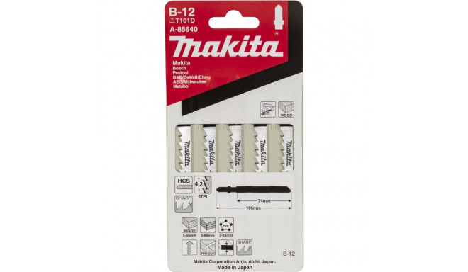 Makita A-85640 Jigsaw Blade   B-12