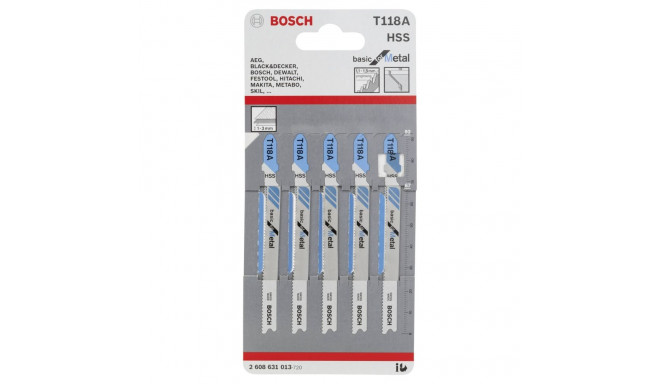 Bosch 5 jigsaw blades T 118 A