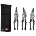 BESSEY Set of aviation snips with snips pouch DSET16