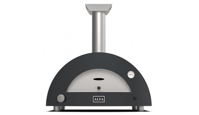 Alfa Forni Moderno 2 Pizze Hybrid Pizza Oven Ardesia Grey