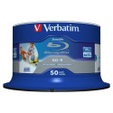 1x50 Verbatim BD-R Blu-Ray 25GB 6x Speed DL Wide Printable CB