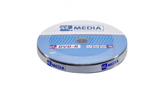 1x10 MyMedia DVD-R 4,7GB 16x Speed matt silver Wrap