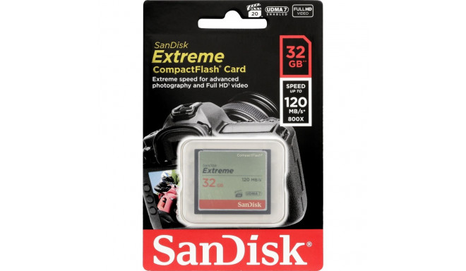 SanDisk Extreme CF          32GB 120MB/s UDMA7   SDCFXSB-032G-G46