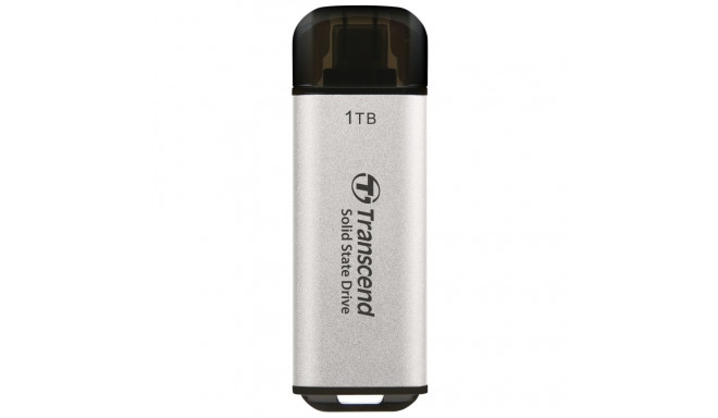 Transcend SSD ESD300S 1TB USB-C hõbedane