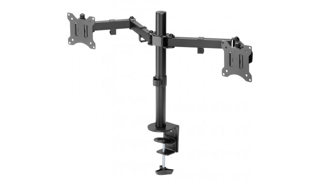 DIGITUS 2-fold Monitor Mount with Clamp 15-32