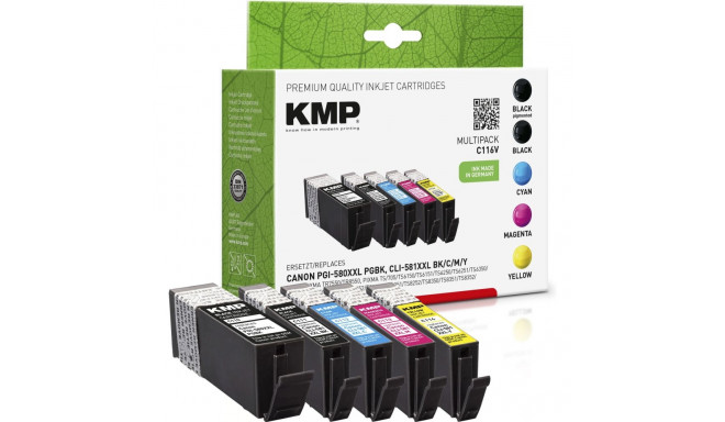 KMP C116V Multipack comp. with Canon PGI-580/CLI-581 XXL BCMY