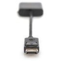 DIGITUS DisplayPort - DVI Adapt/ Converter, DP-DVI, 15cm, black