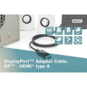 DIGITUS DisplayPort Adaptercable DP-HDMI Typ A 1m AK-340303-010-S