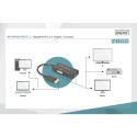 DIGITUS DisplayPort 3in1 Adapt/ Converter - DP-HDMI+DVI+VGA 20cm