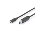 DIGITUS USB Type-C Cable Gen2 Type-C to B      AK-300149-010-S