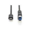 DIGITUS USB Type-C Cable Gen2 Type-C to B      AK-300149-010-S